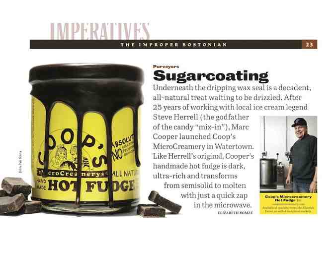 COOP'S MicroCreamery Handmade Original Hot Fudge - 10.6 Ounce Jar