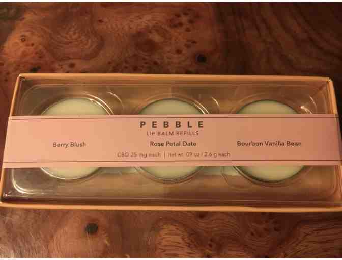 Pebble CBD Lip Balm Refill Trio Pack by Seventh Sense Botanical Therapy