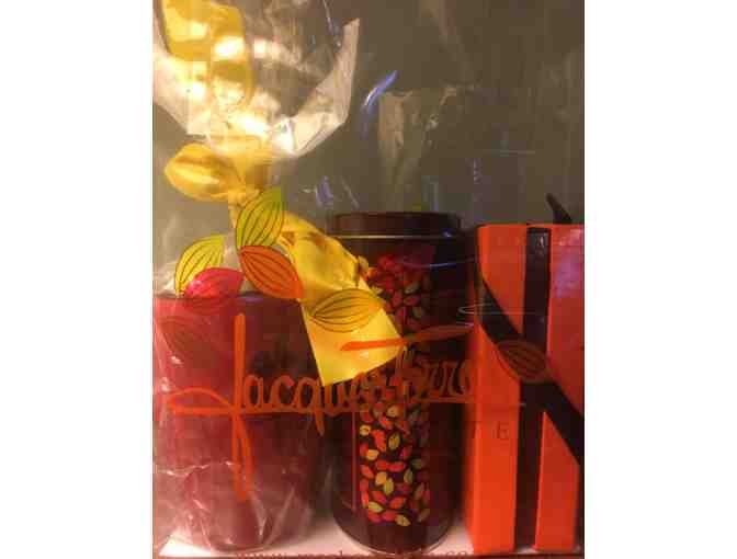 Chocolate Lovers Delight - Jacques Torres Hot Chocolate, Mug, Spoon and Boxed Chocolates