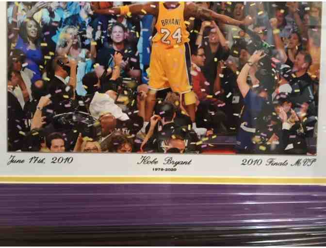 Kobe Bryant LA Lakers 2010 NBA Finals Championship Celebration Memorial 11x14 Framed Photo