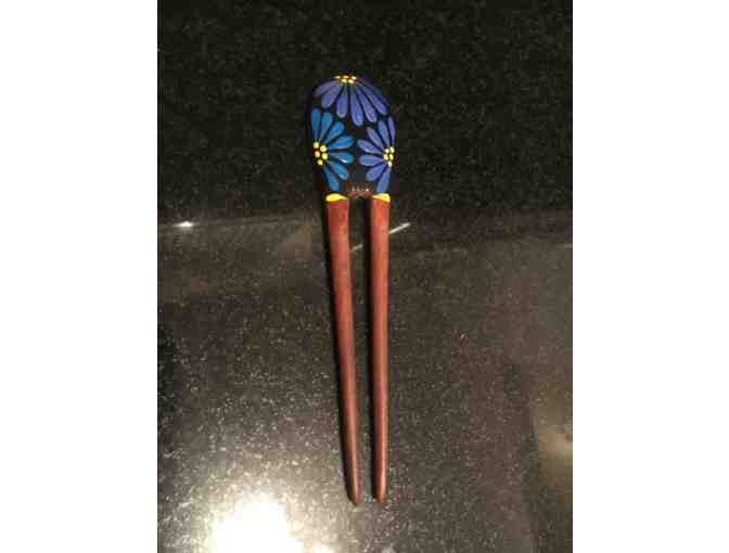 Handpainted Hair Comb