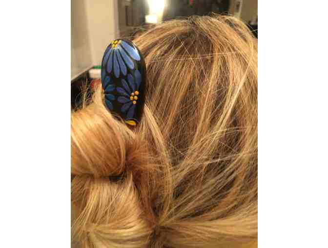 Handpainted Hair Comb