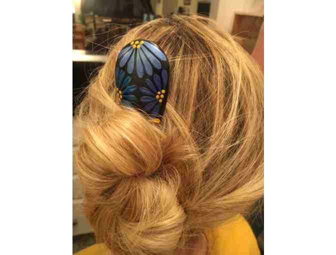 Handpainted Hair Comb