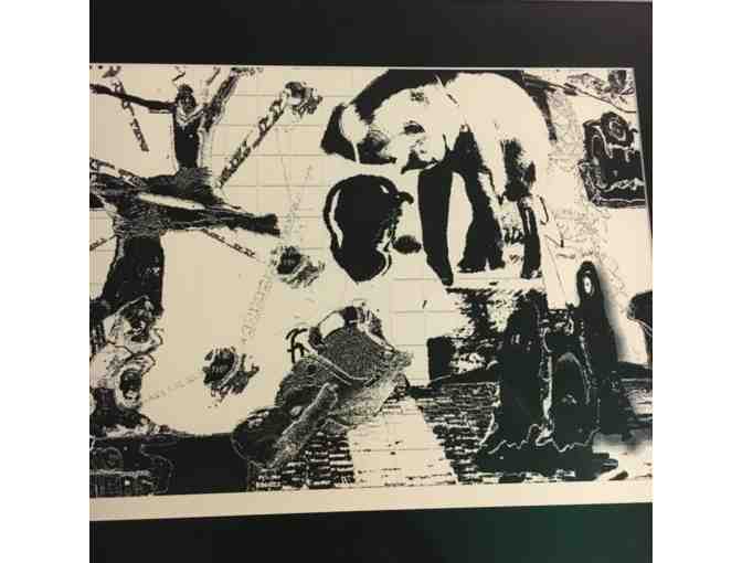 Limited Edition giclee Archival Print of Herb Rigberg's Original Digital Art Nicely Framed