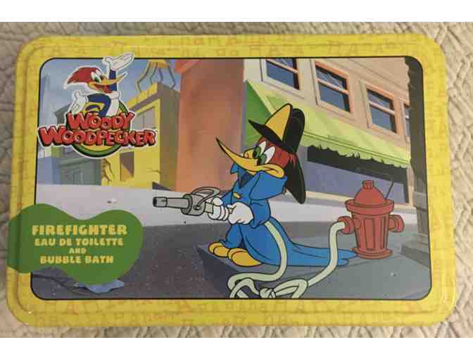 Woody Woodpecker Firefighter Gift Set for Kids in Collectible Tin