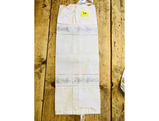 Hand-Embroidered in Vietnam - Linens (Table Cloth, Lingerie Bag, Pillow Cover)