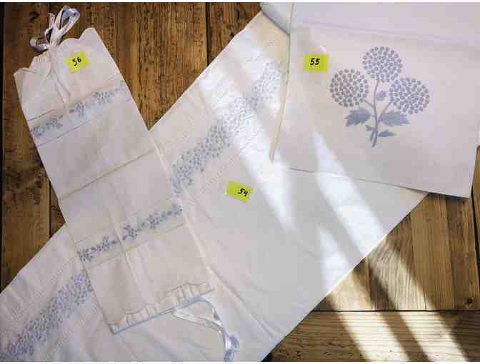 Hand-Embroidered in Vietnam - Linens (Table Cloth, Lingerie Bag, Pillow Cover)