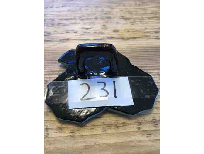 Large Wood Frog Scarf Holder