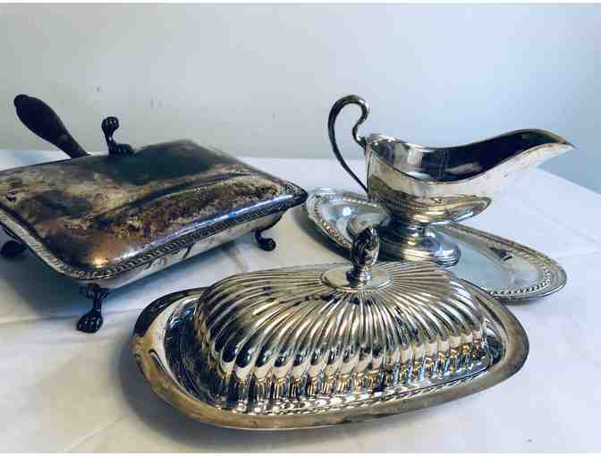 Assorted Silver Plate And/Or Sterling Silver Pieces - Vintage