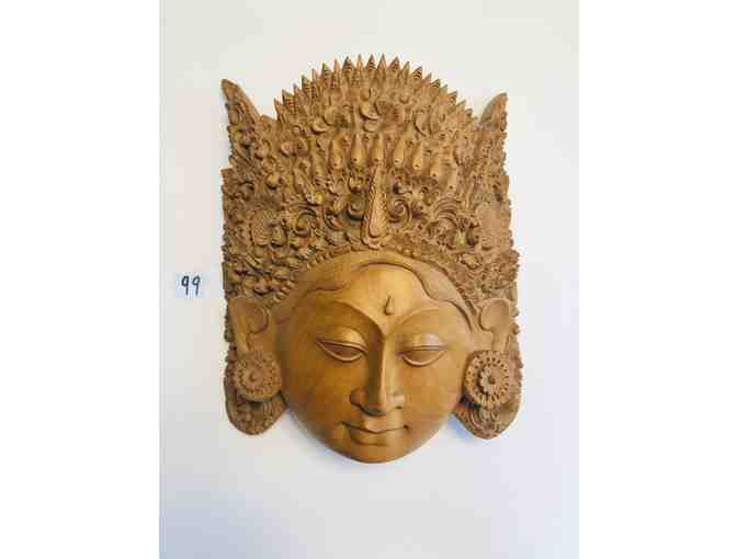Hand Carved Wooden Mask Art - Made in Bali