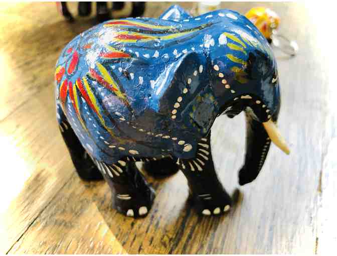Hand Painted Elephant Collection - Figures and Key Chains