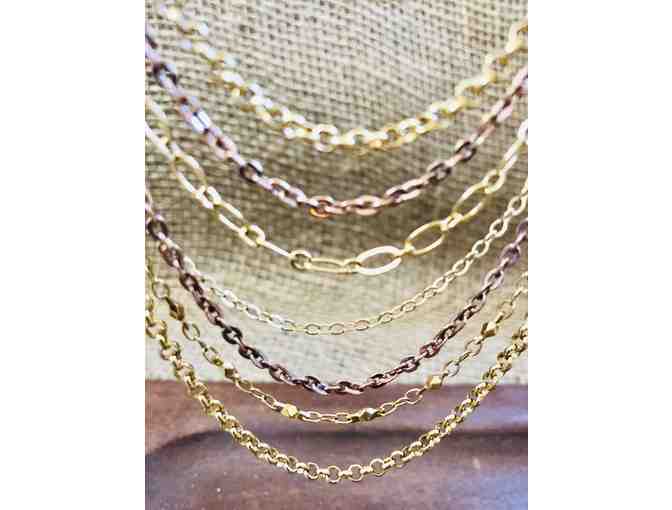 Jennifer Tuton Multi Strand 14K Gold Filled Necklace