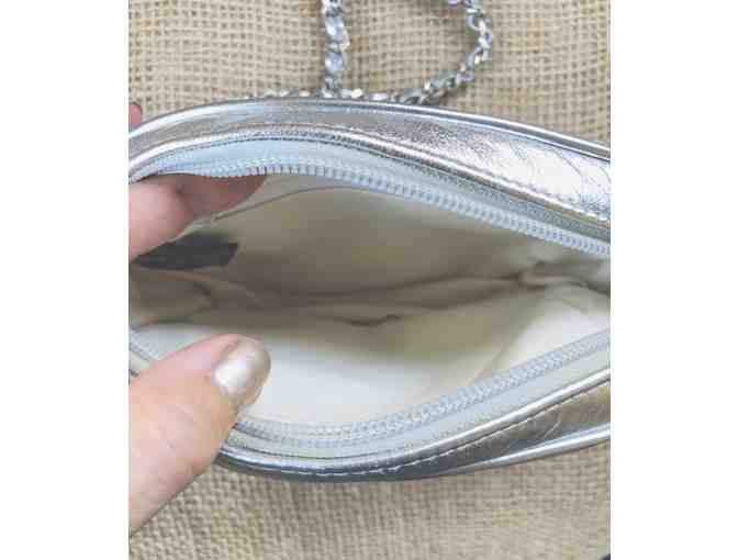 Silver Leather Purse
