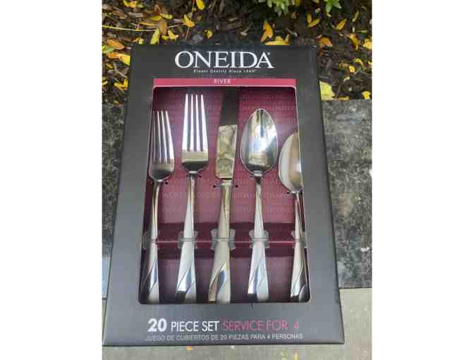 20-piece Stainless Flatware Set by Oneida - Photo 1