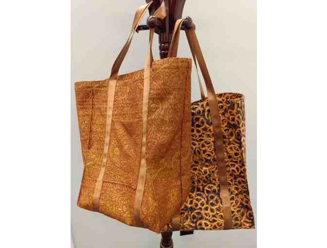 Hand-made Cloth Tote Bags (2) by Darlene Moorhead