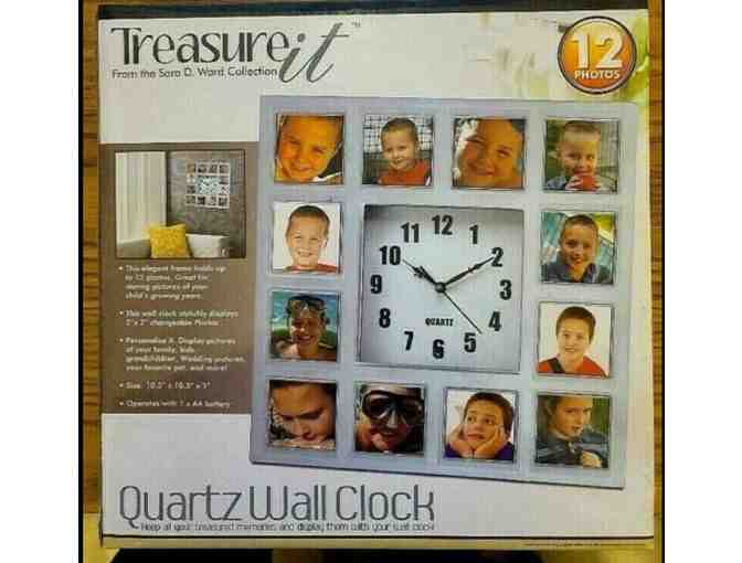 Quartz Wall Clock with Photo Frames_12 photos_ Lot #1