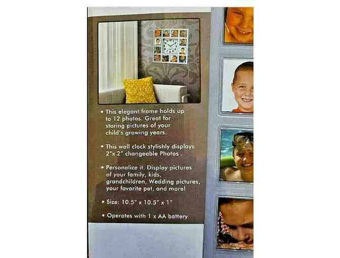 Quartz Wall Clock with Photo Frames_12 photos_ Lot #1