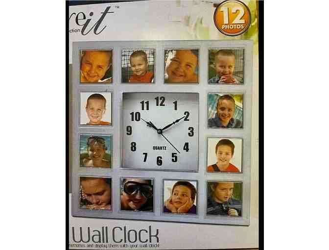 Quartz Wall Clock with Photo Frames_12 photos_ lot #2