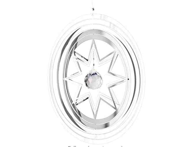 Woodstock Chimes Dove Flourish Chime with Star Crystal Sun Catcher