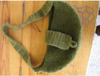 Green Felted Purse