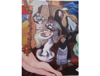 Original Painting In Style of Mexican Muralists