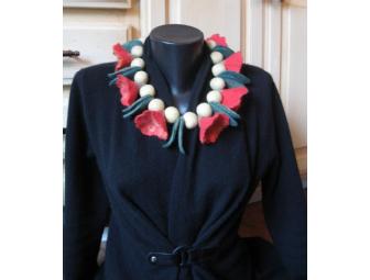 Beautiful, Unique Felted Necklace