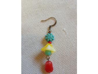 Adorable Earrings from Tamberlane -- Turquoise, Yellow and Red