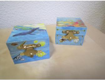 Pair of Trinket Boxes from Local Artist Laura Casey