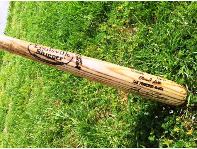 David Bell autographed GAME USED Giants wooden baseball bat