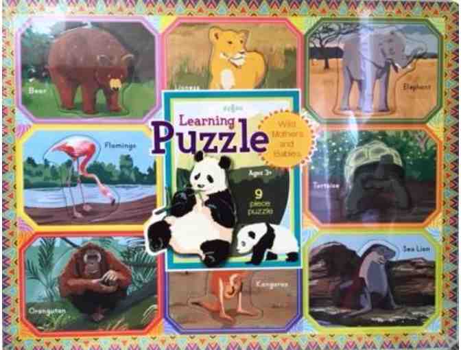 Children's Set - Growing Vegetable Soup Book and eeBoo Animal puzzle!