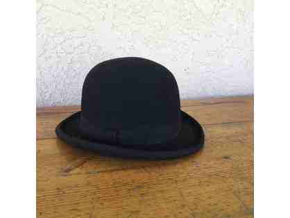 Rare TOM WAITS Autographed Black Derby Hat