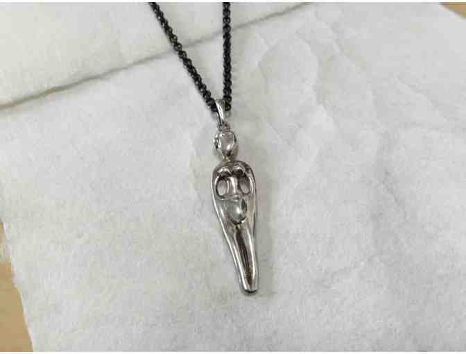 Silver Plate Goddess Necklace by DeBello Designs