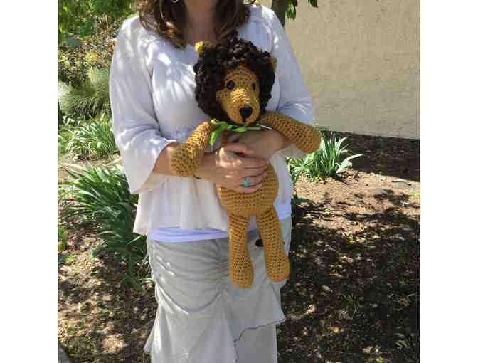 Amazing Hand-Crocheted Lion Stuffed Animal Lovie Doll