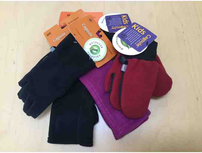 4 piece Cozy Fleece Gater, Fingerless Glove & Mittens Gift Set by Cagoule Fleece - Photo 1