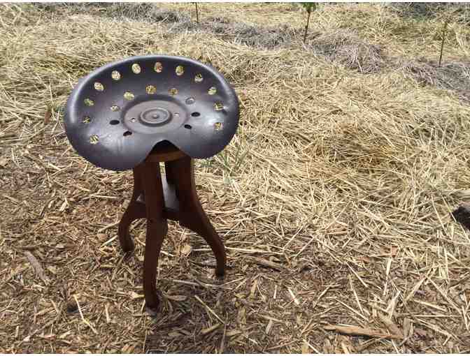 Handcrafted Tractor Seat Stool