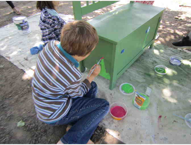 Class 2 Project- Hand painted Garden Bench