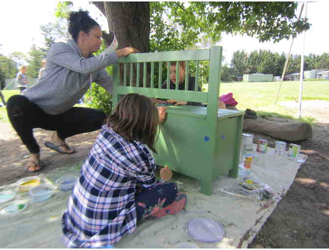 Class 2 Project- Hand painted Garden Bench