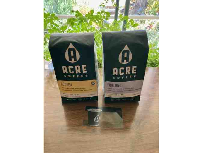 $25 Gift certificate to Acre Coffee and 2 bags of coffee