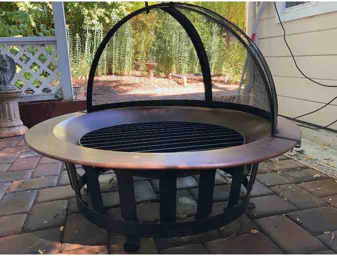 Outdoor copper fire pit
