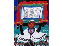Rabbi Holding the Torah by Malcah Zeldis