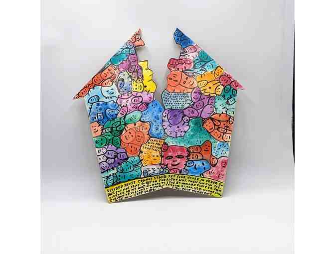 Howard Finster - 'Divided House Cannot Stand'