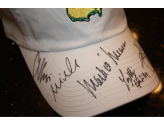 Autographed Masters Tournament Cap - Four Signatures