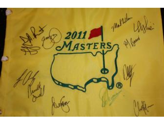 Charl Schwartzel Autographed Masters Tournament Flag