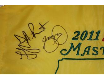 Charl Schwartzel Autographed Masters Tournament Flag
