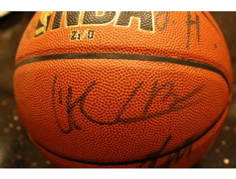 Houston Rockets Team Autographed Basketball and Kevin Martin Autographed Photo