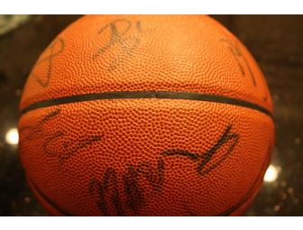 Houston Rockets Team Autographed Basketball and Kevin Martin Autographed Photo