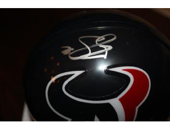 Brian Cushing Autographed Mini Helmet & Photograph