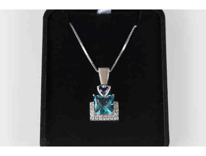 Marcou Jewelers - Blue Topaz Necklace by Frank Reubel