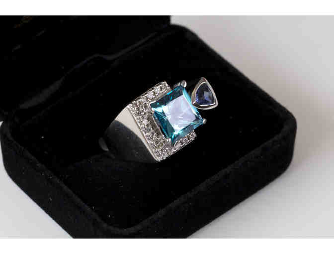 Marcou Jewelers - Blue Topaz Ring by Frank Reubel