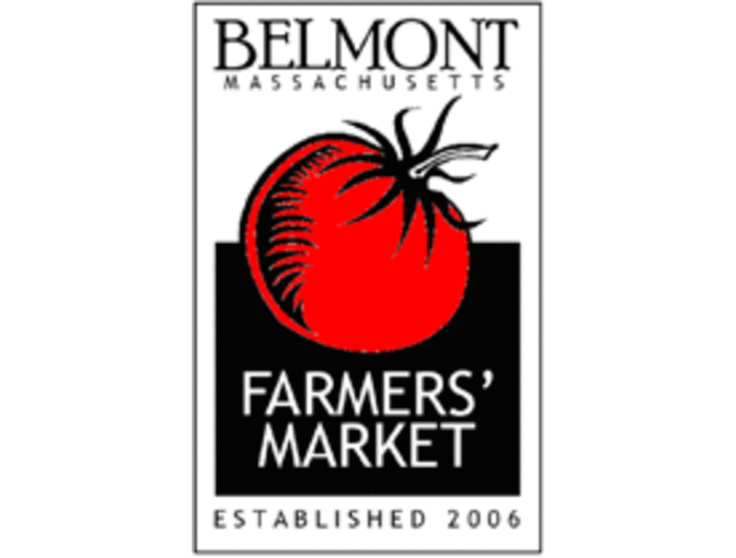 Belmont Farmers' Market - $25 gift certificate for use with any vendor and a Re-usable bag